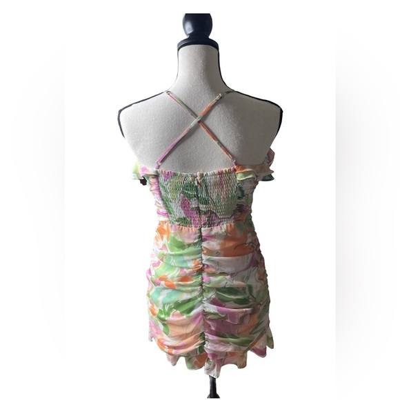 New Lost + Wander Painterly Love Mini Dress Floral Women's S | Summer Dress - Picture 7 of 16